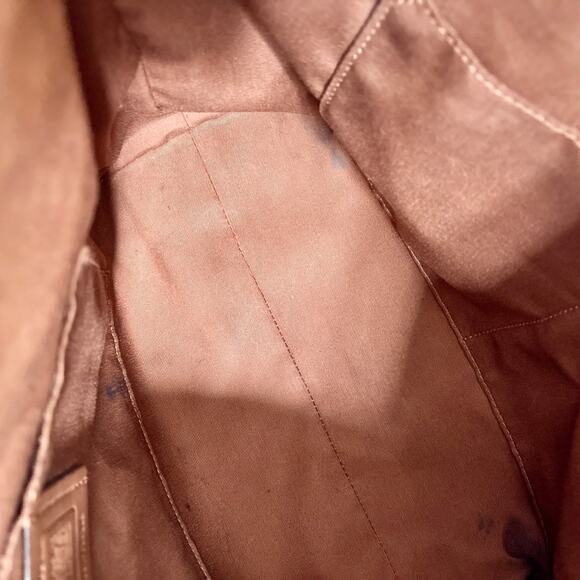 Coach Signature Canvas Zip Top Tote Bag F29208 Tan Gold Hardware - Preowned - Picture 12 of 16